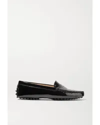 TOD'S Gommino Loafers aus Lackleder Schwarz