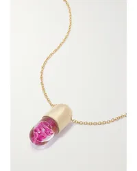 Robinson Pelham Mini Elixir Of Love Kette aus 18 Karat Gold Pink