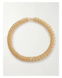 Bottega Veneta Crochet farbener Choker Gold