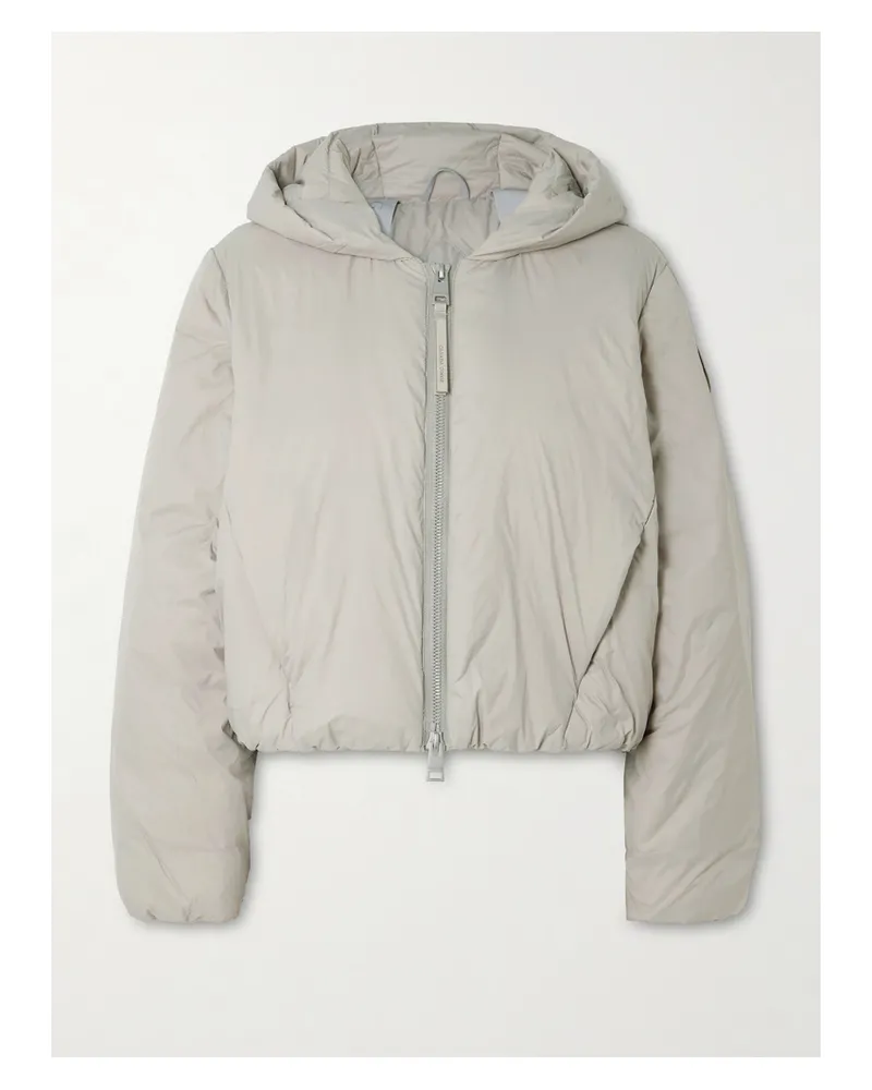 Canada Goose Elba Verkürzte Daunenjacke Aus Gestepptem Shell - Grau Grau