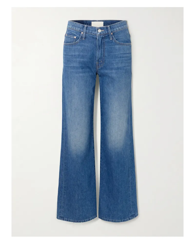 Mother The Maven Skimp Mid-rise Straight-leg Jeans - Blue Blue