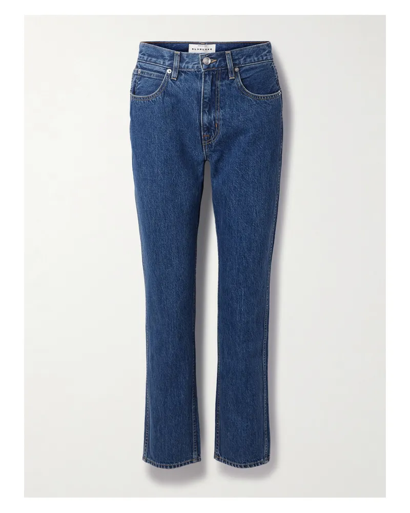 SLVRLAKE Virginia High-rise Slim-leg Jeans - Blue Blue