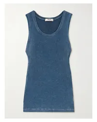 AGOLDE Poppy Tanktop aus Geripptem Stretch-modal Blau