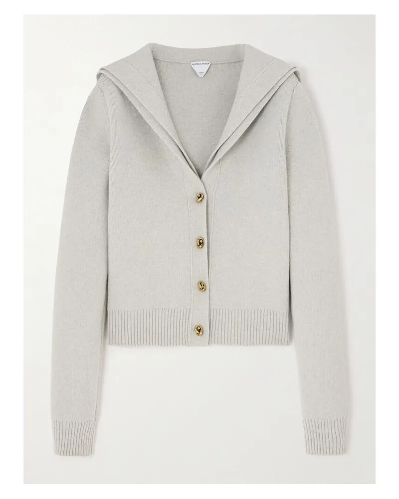 Bottega Veneta Mehrlagiger Cardigan Aus Wolle - Grau Grau