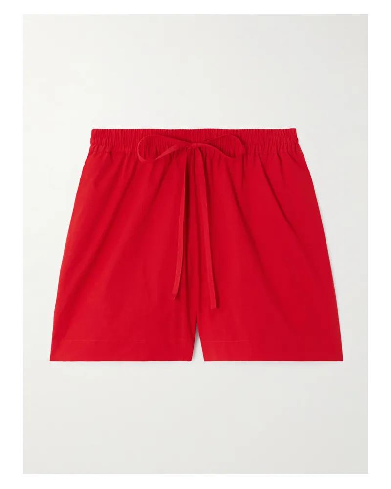 Matteau Shorts Aus Biobaumwollpopeline - Rot Rot