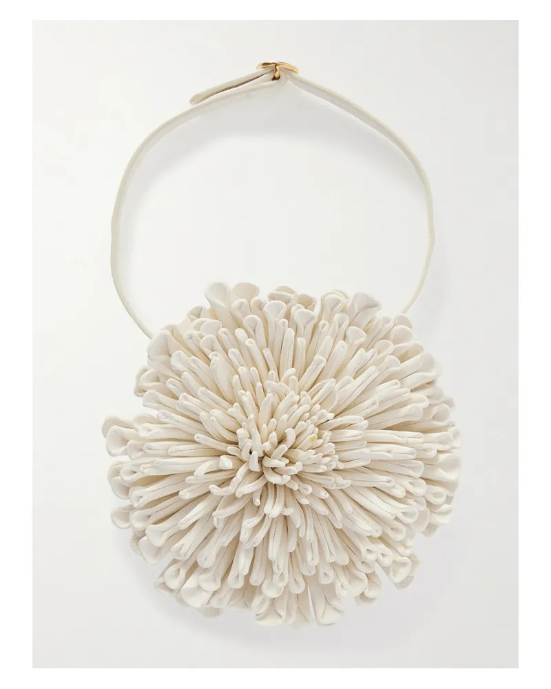 Alaïa Kette Aus Leder Mit Fransen - Creme Creme