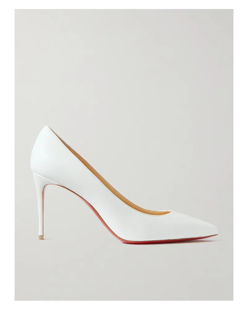 Christian Louboutin Kate 85 Pumps Aus Leder - Weiß Weiß