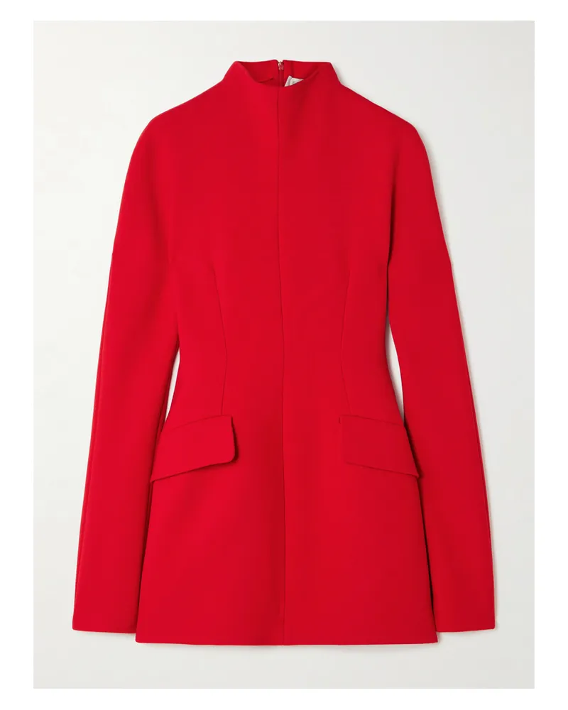 SPORTMAX Tefrite Minikleid Aus Stretch-twill - Rot Rot