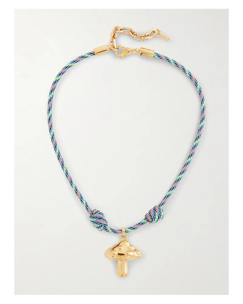 Martha Calvo Trippy Gold-plated Cord Necklace - Multi Multi