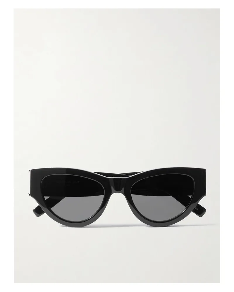 Saint Laurent Sonnenbrille Mit Cat-eye-rahmen Aus Azetat - Schwarz Schwarz