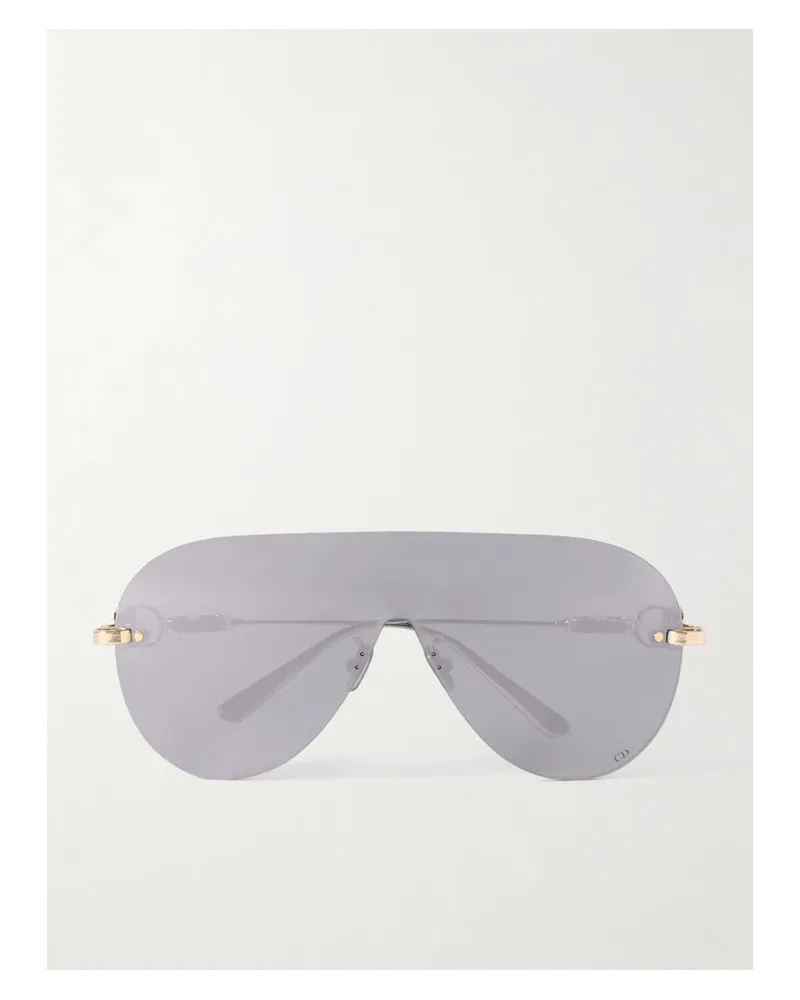 Dior Cd Chain M2u Rahmenlose Pilotensonnenbrille Mit Goldfarbenen Details Gold