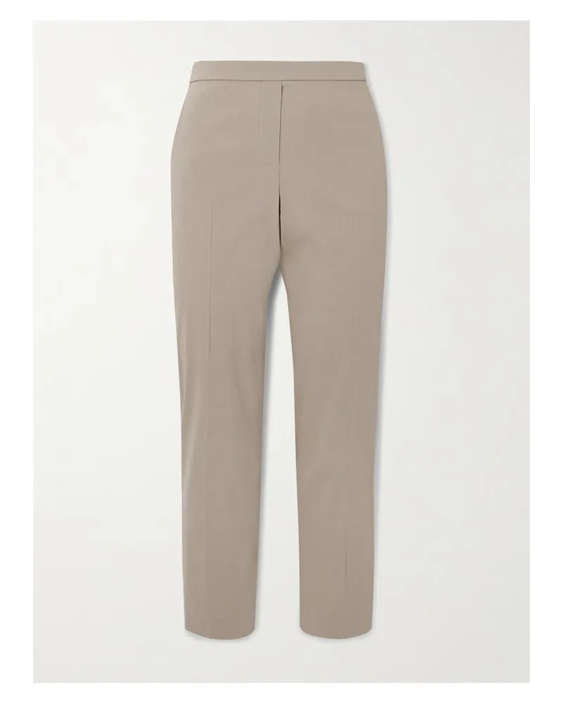 Theory Hose Mit Geradem Bein Aus Einer Stretch-bioleinenmischung - Braun Braun