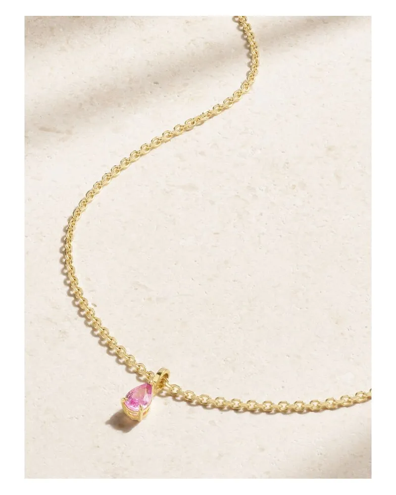 ANITA KO Kette Aus 18 Karat Gold Mit Saphir - Pink Pink