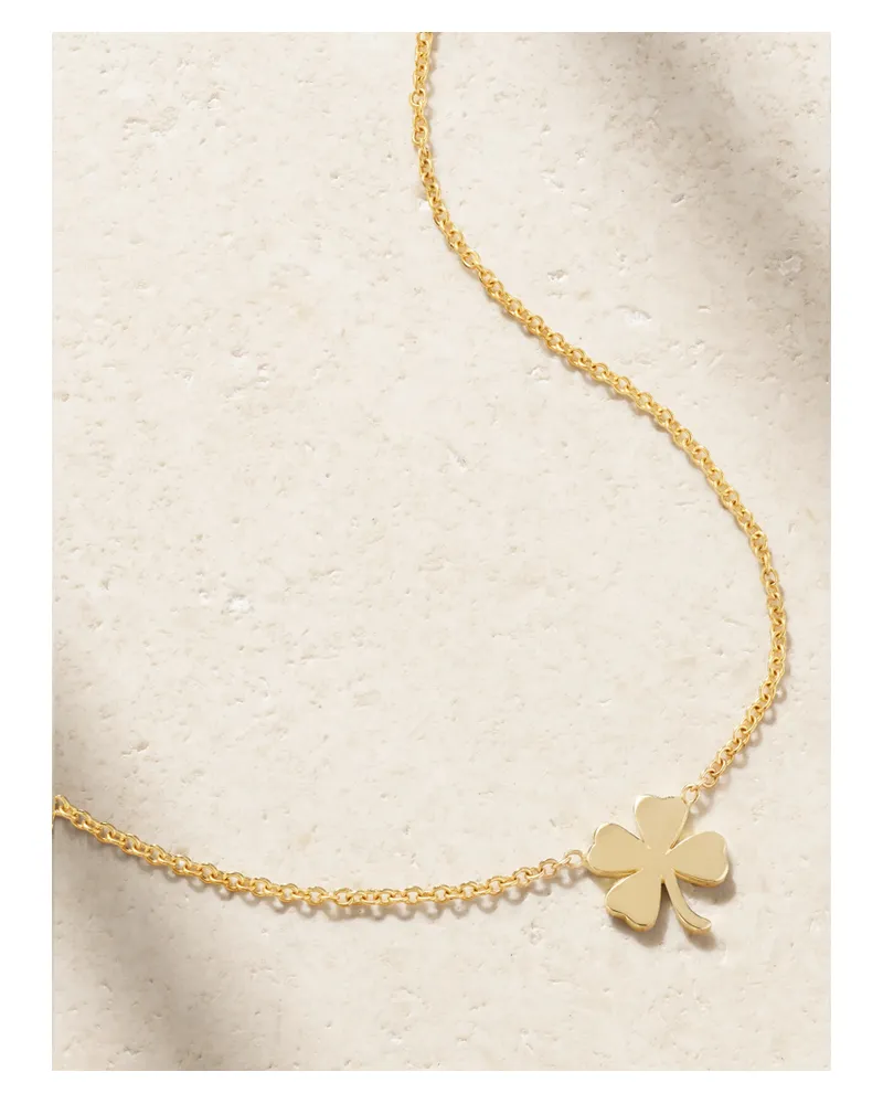 Jennifer Meyer Mini Clover Kette Aus 18 Karat Gold Gold