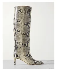 Paris Texas Stiletto Kniehohe Stiefel aus Leder Animal-print