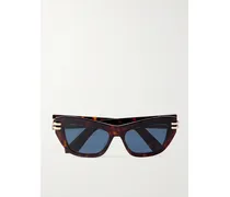 Cdior B2u Sonnenbrille Mit Cat-eye-rahmen Aus Azetat In Hornoptik - Braun