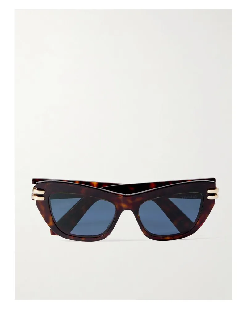 Dior Cdior B2u Sonnenbrille Mit Cat-eye-rahmen Aus Azetat In Hornoptik - Braun Braun