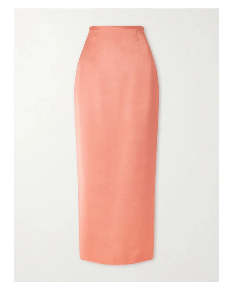 KHAITE Winton Midirock Aus Satin - Orange Orange