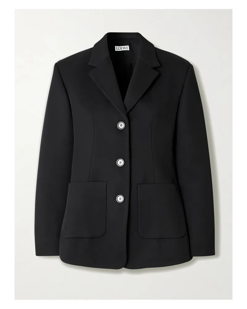 Loewe Blazer Aus Einer Wollmischung - Schwarz Schwarz