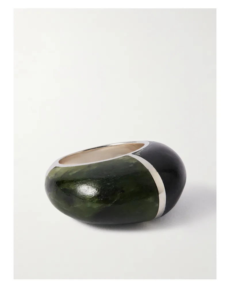 Sophie Buhai Division Silver Jade Ring - Black Black