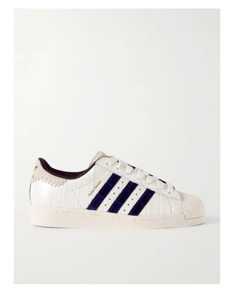 adidas Wales Bonner Superstar Sneakers Aus Leder Mit Krokodileffekt - Wollweiß Wollweiß