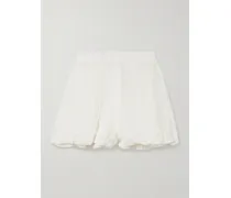 Shorts Aus Gaze Aus Einer Leinenmischung - Weiß