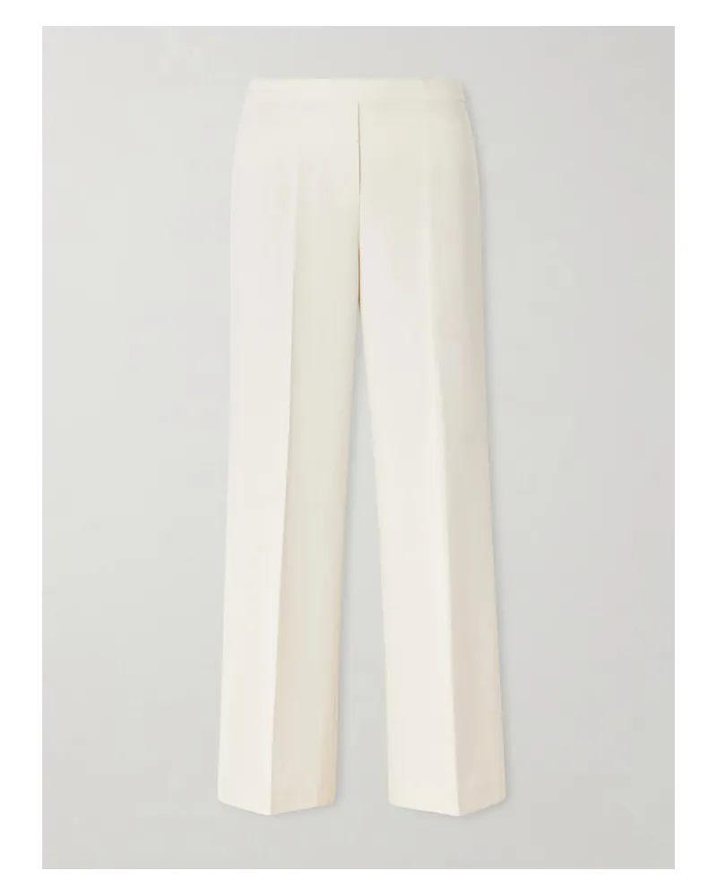 Theory Crepe Straight-leg Pants - Neutrals Neutrals