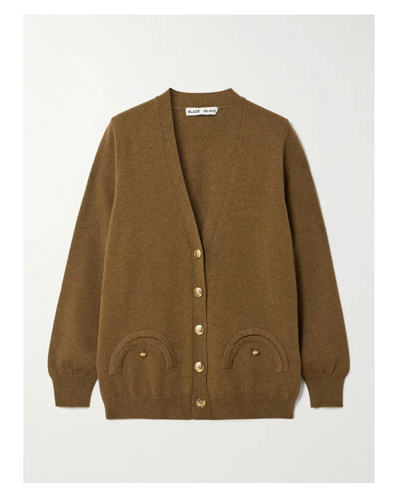 Blazé Milano Highland Cardigan Aus Einer Woll-kaschmirmischung - Braun Braun