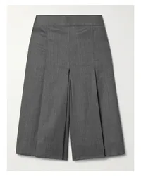 Peter Do Culottes aus Einer Wollmischung mit Falten Grau