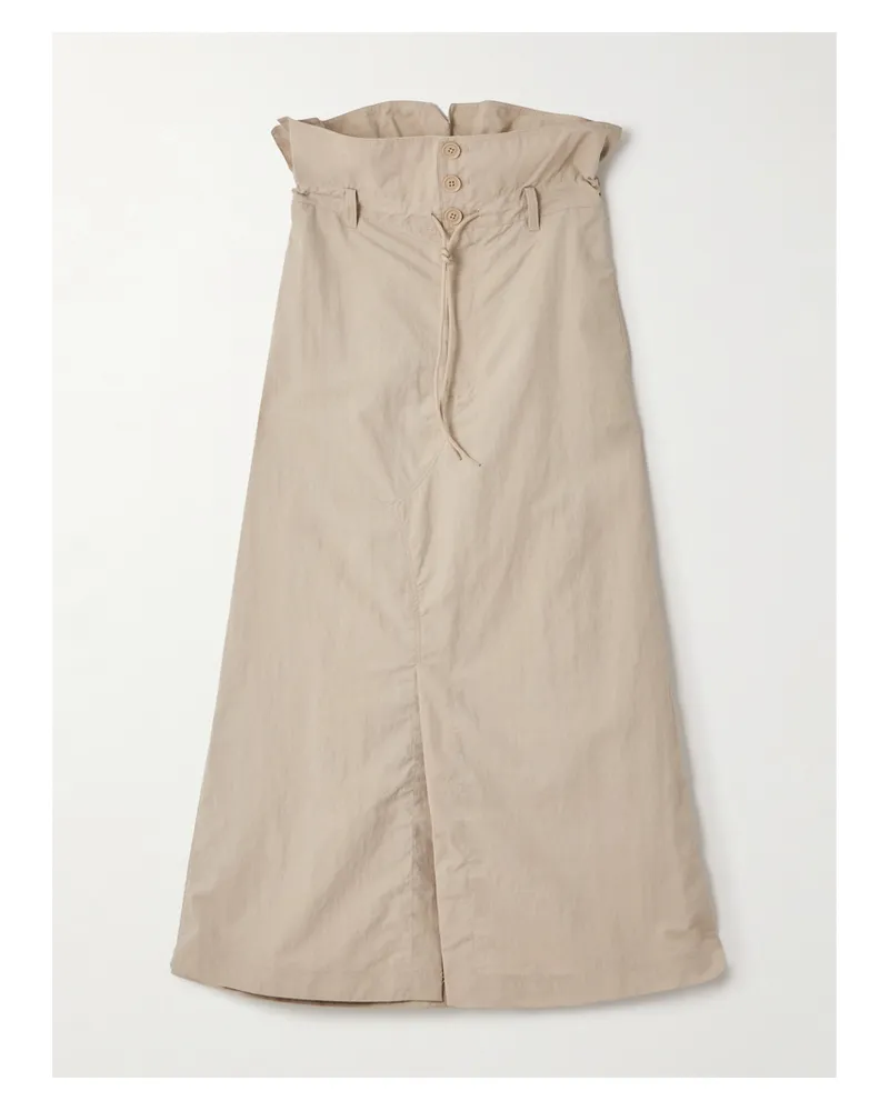 adidas Y-3 Midirock Aus Shell In Knitteroptik - Braun Braun