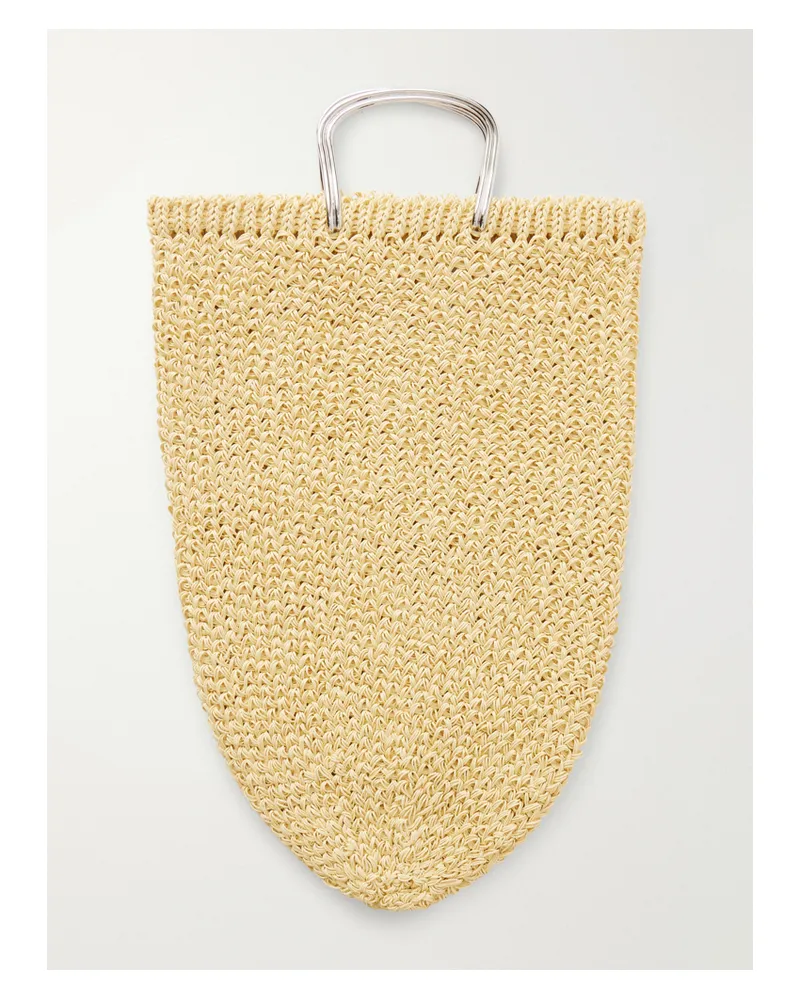 Tory Burch Woven Raffia Tote Bag - Neutrals Neutrals