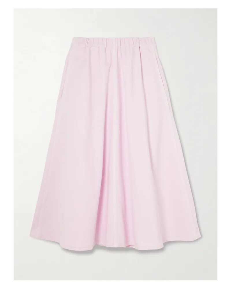 AGOLDE Maria Mcmanus Organic Denim Midi Skirt - Pink Pink