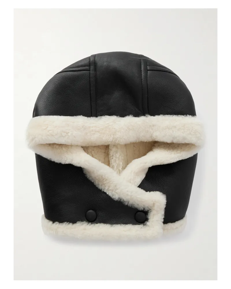 Yves Salomon Shearling Hood - Black Black