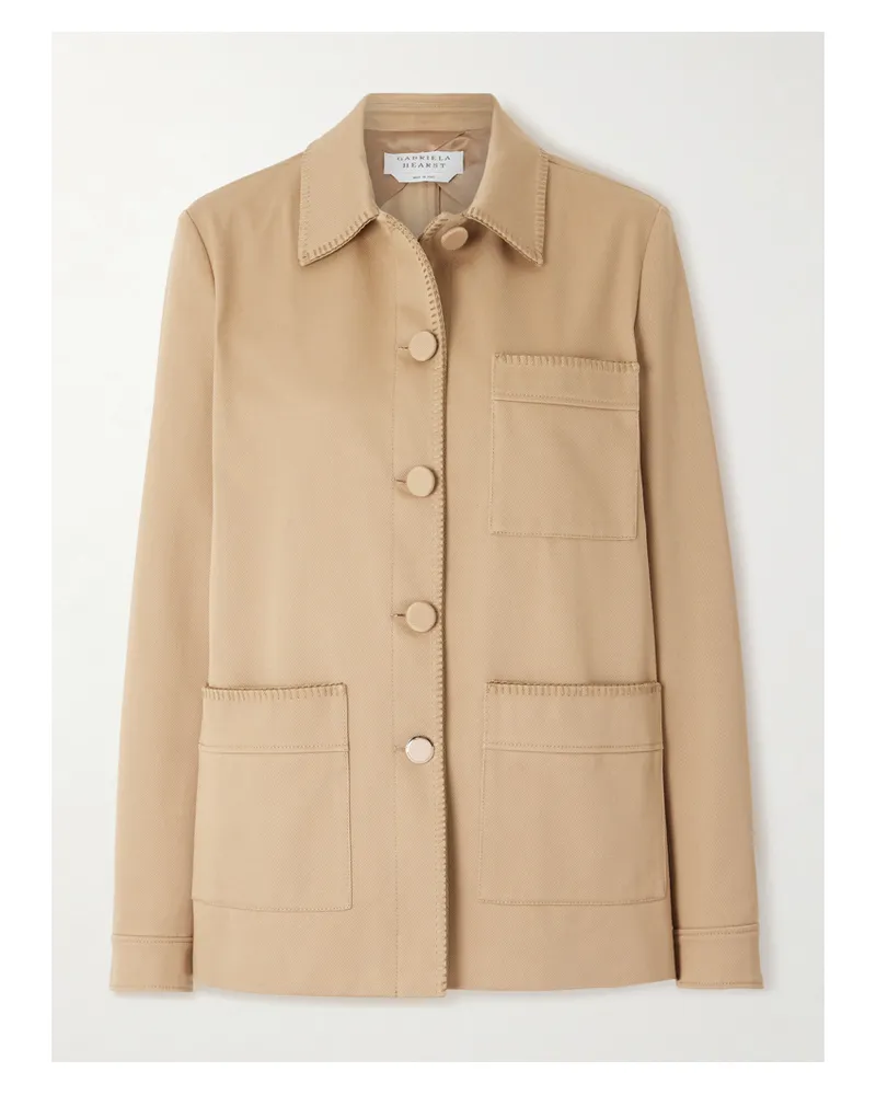 Gabriela Hearst Ulu Jacke Aus Baumwoll-twill - Braun Braun