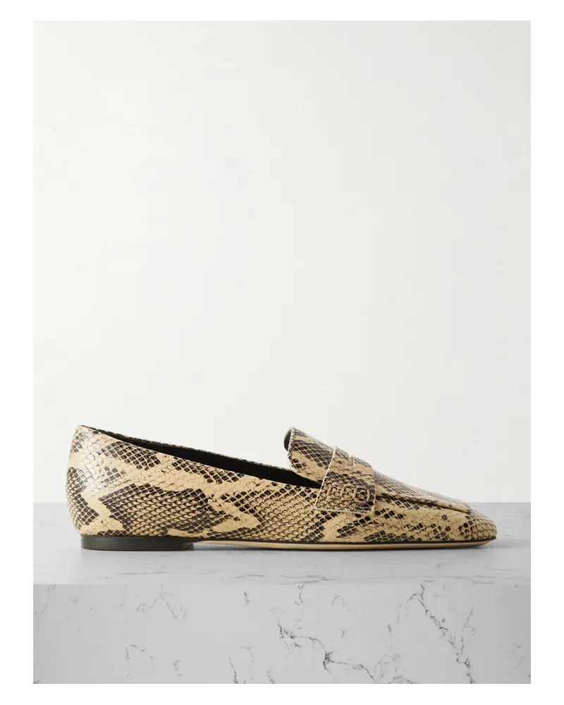 aeyde Tom Loafers aus Leder mit Schlangeneffekt Animal-print