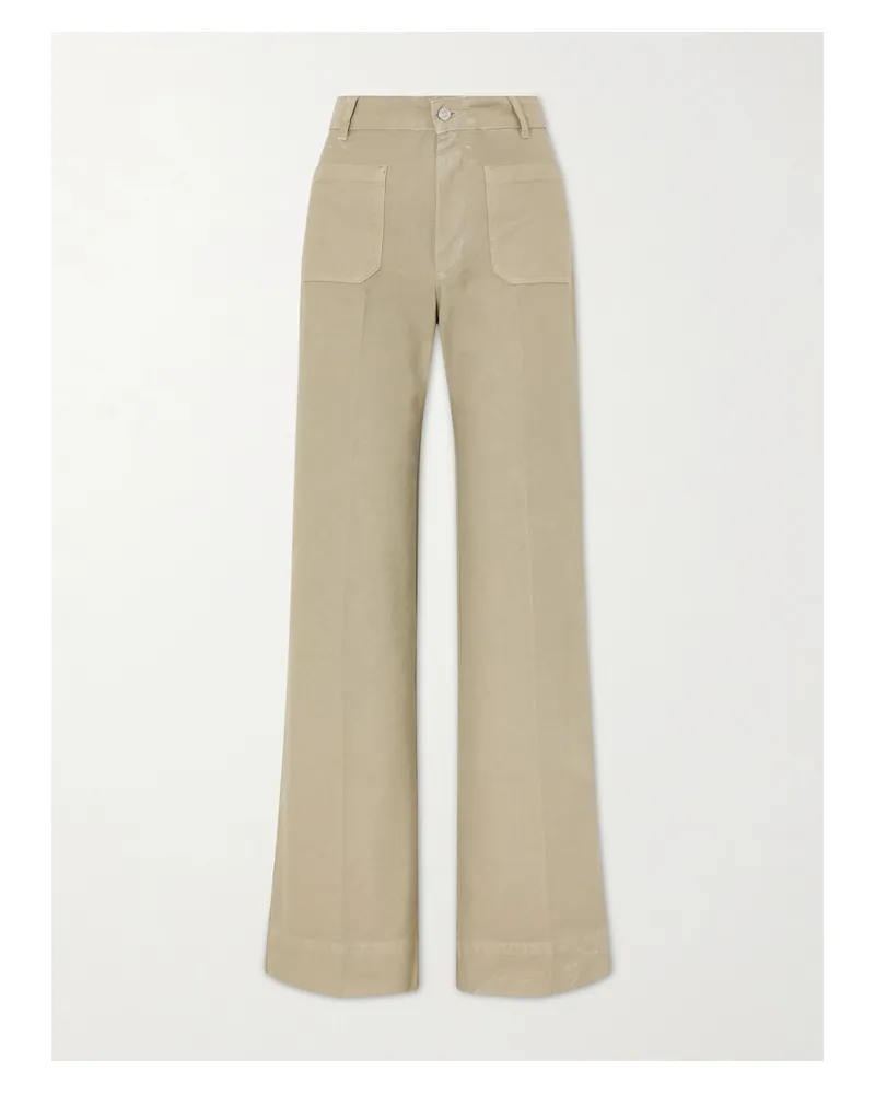 Victoria Beckham Alina High-rise Straight-leg Jeans - Gray Gray