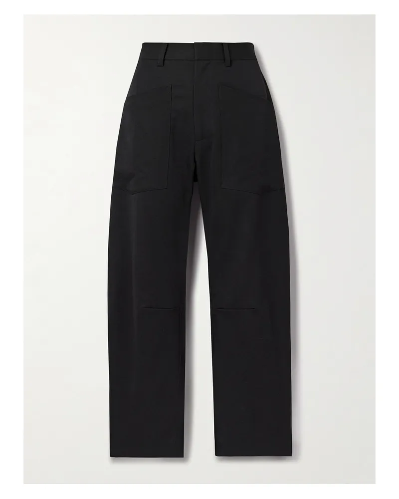 Nili Lotan Shon Hose Aus Woll-twill - Schwarz Schwarz