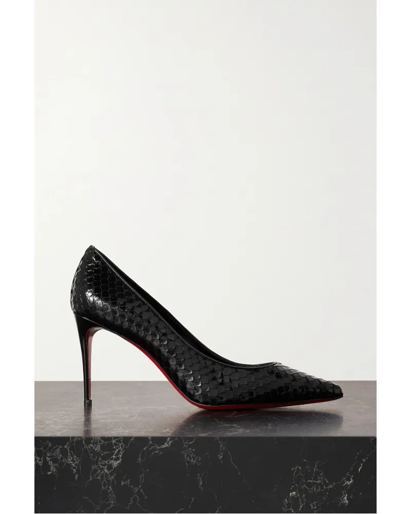 Christian Louboutin Kate 85 Pumps aus Lackleder Schwarz