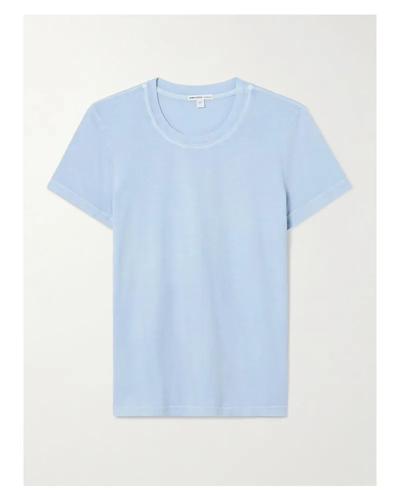 James Perse Vintage Boy T-shirt Aus Baumwoll-jersey - Blau Blau
