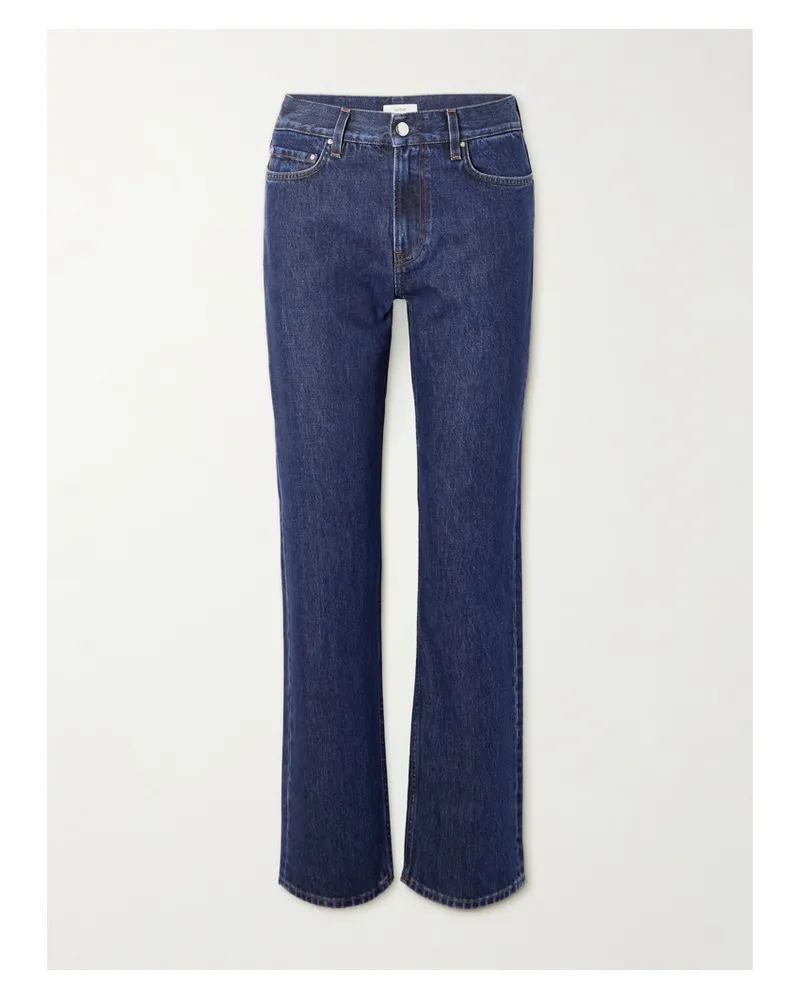 Totême Garderob Organic Low-rise Straight-leg Jeans - Blue Blue