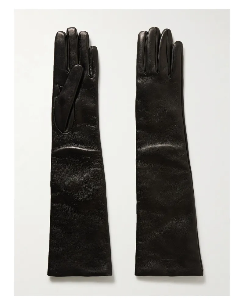 Totême Handschuhe aus Leder Schwarz