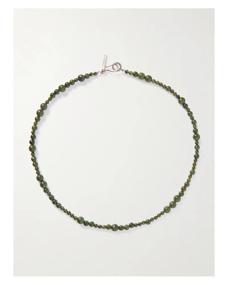 Sophie Buhai Constellation Kette Mit Jade Und Details Aus Silber - Grün Grün