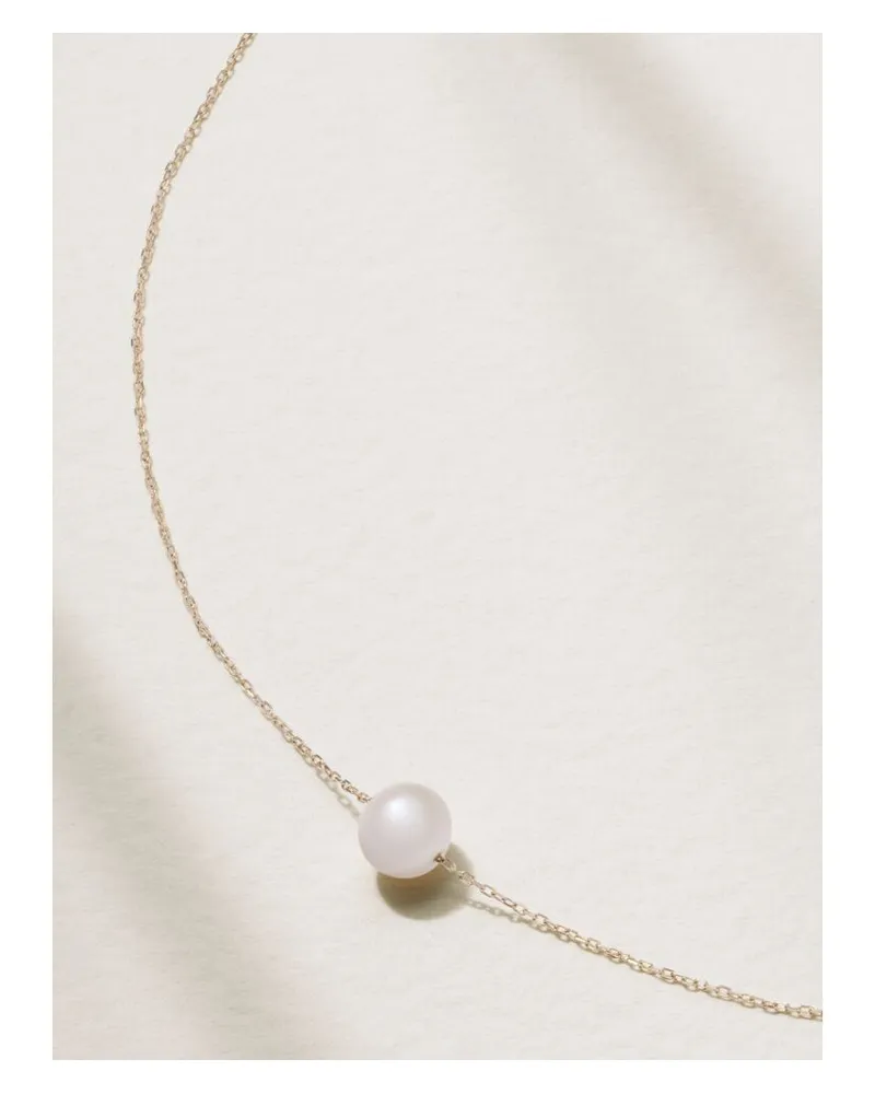 MATEO Kette Aus 14 Karat Gold Mit Perle Gold