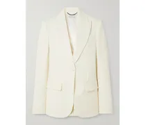 Wool-twill Blazer - Cream