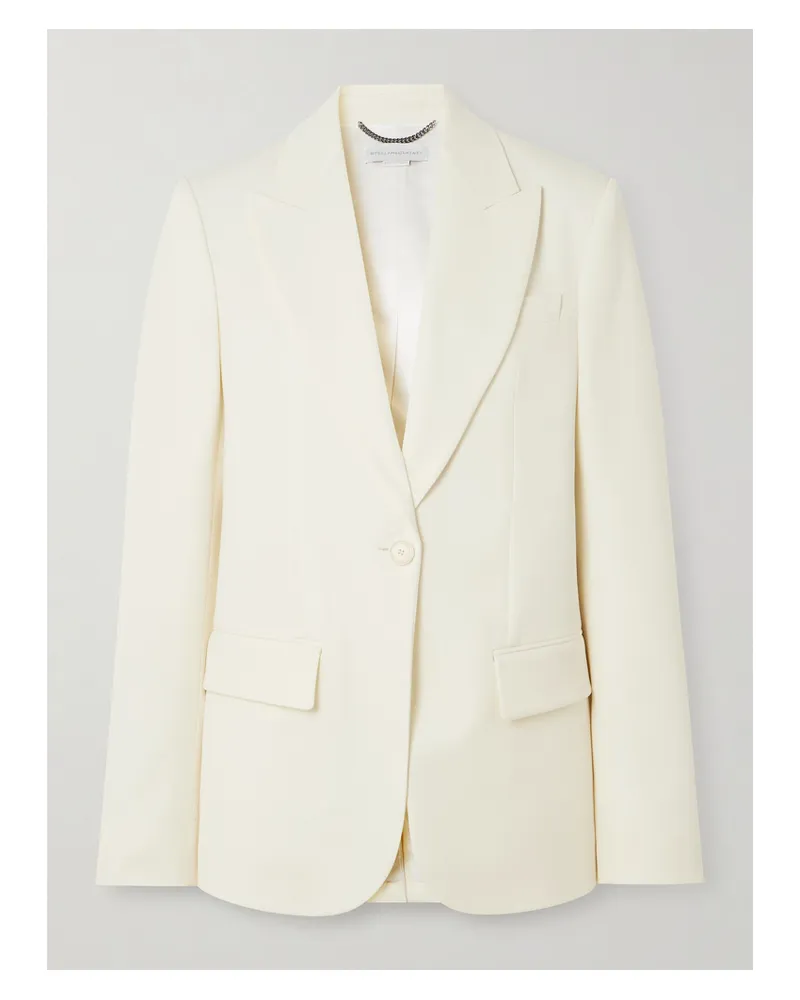 Stella McCartney Wool-twill Blazer - Cream Cream