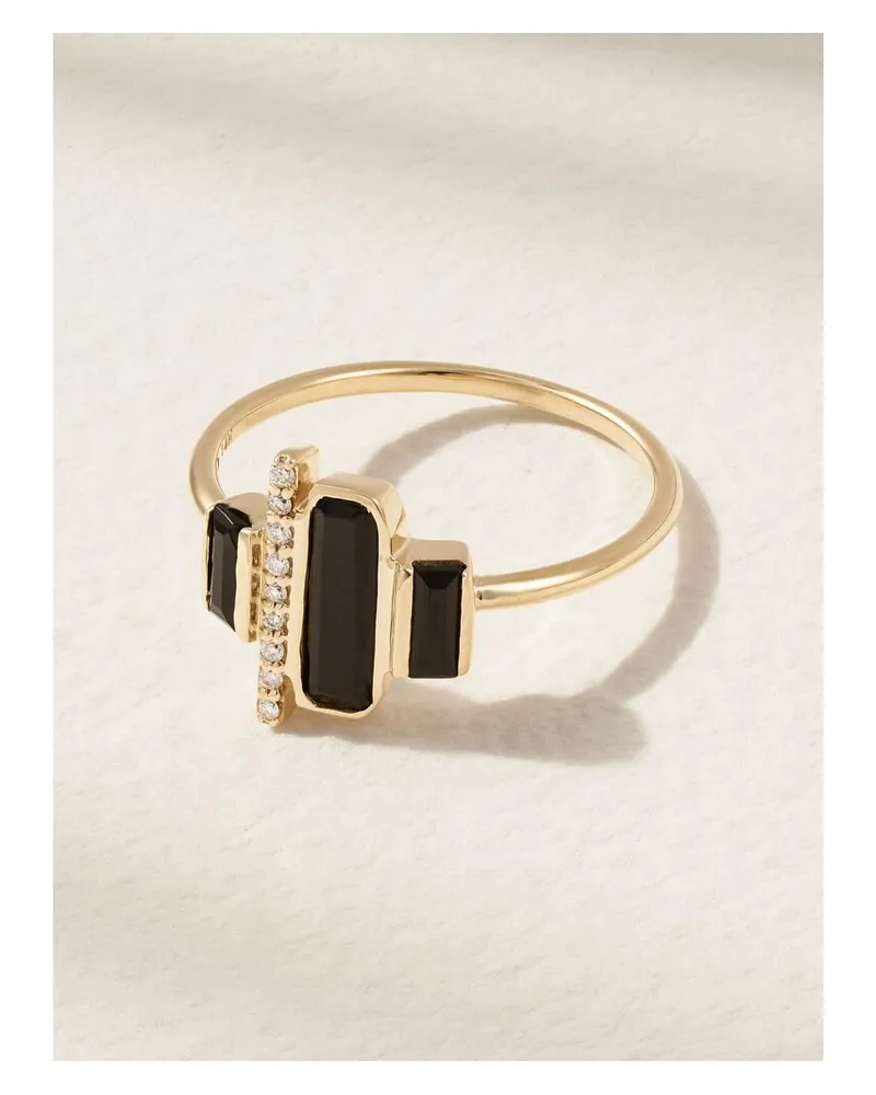 Melissa Joy Manning Cityscape Ring Aus Recyceltem 14 Karat Gold Mit Spinellen Und Diamanten Gold
