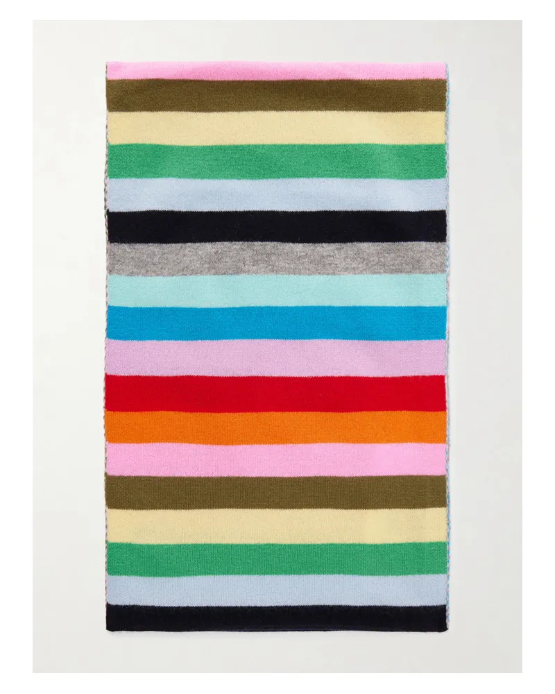 ALLUDE Striped Cashmere Scarf - Multi Multi