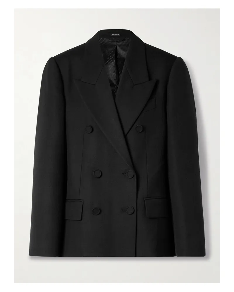 Acne Studios Double-breasted Wool-twill Blazer - Black Black