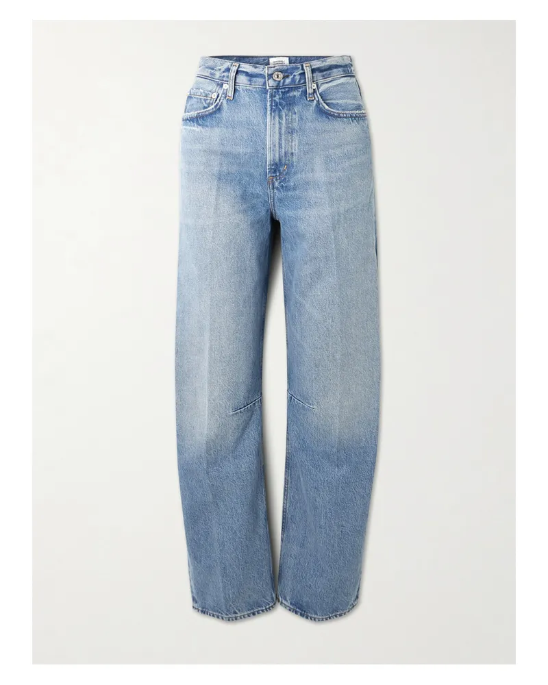 Citizens of humanity Miro Long Mid-rise Barrel-leg Jeans - Blue Blue