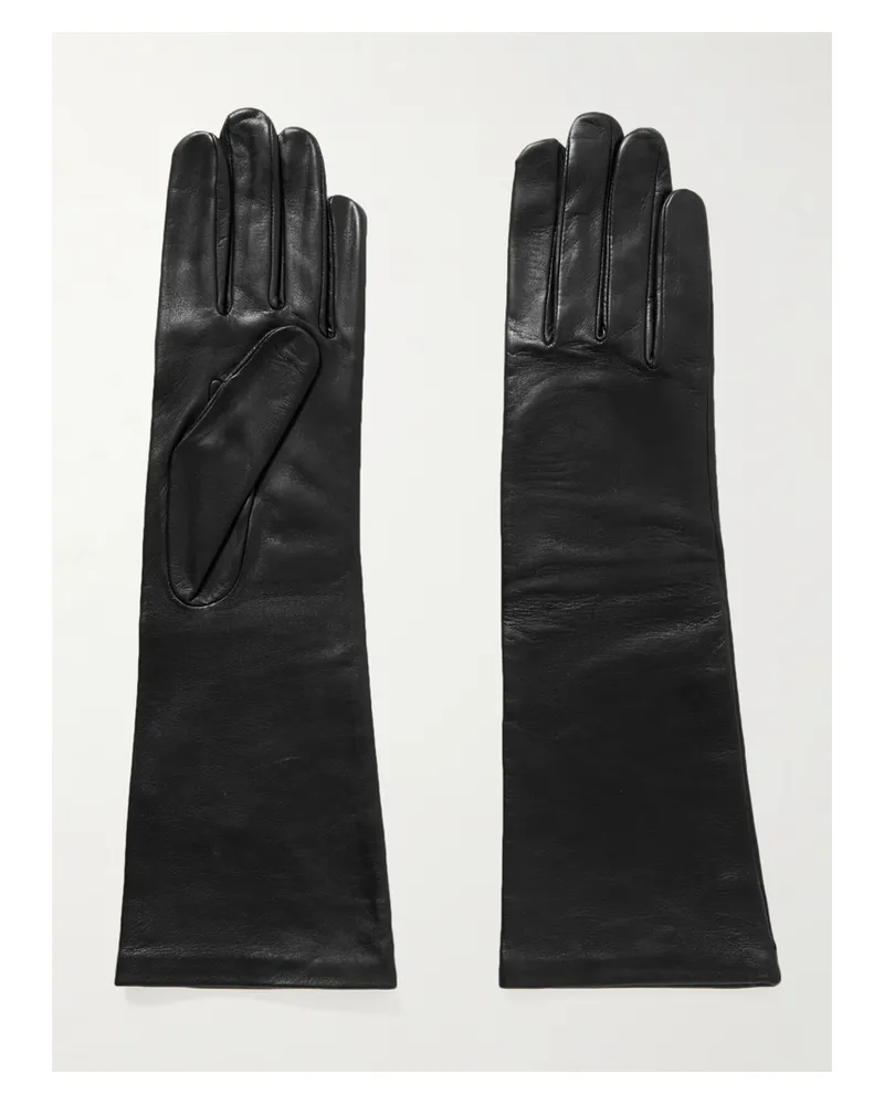 Agnelle Celia Handschuhe Aus Leder - Schwarz Schwarz